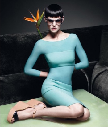 необычные топ модели, Саския де Брау, фото, лицо бренда, 2012, мужской журнал