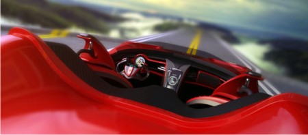 новая модель, Ferrari, концепт, Millenio, авто, новости, журнал, карбон, buckypaper