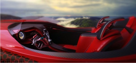 новая модель, Ferrari, концепт, Millenio, авто, новости, журнал, карбон, buckypaper